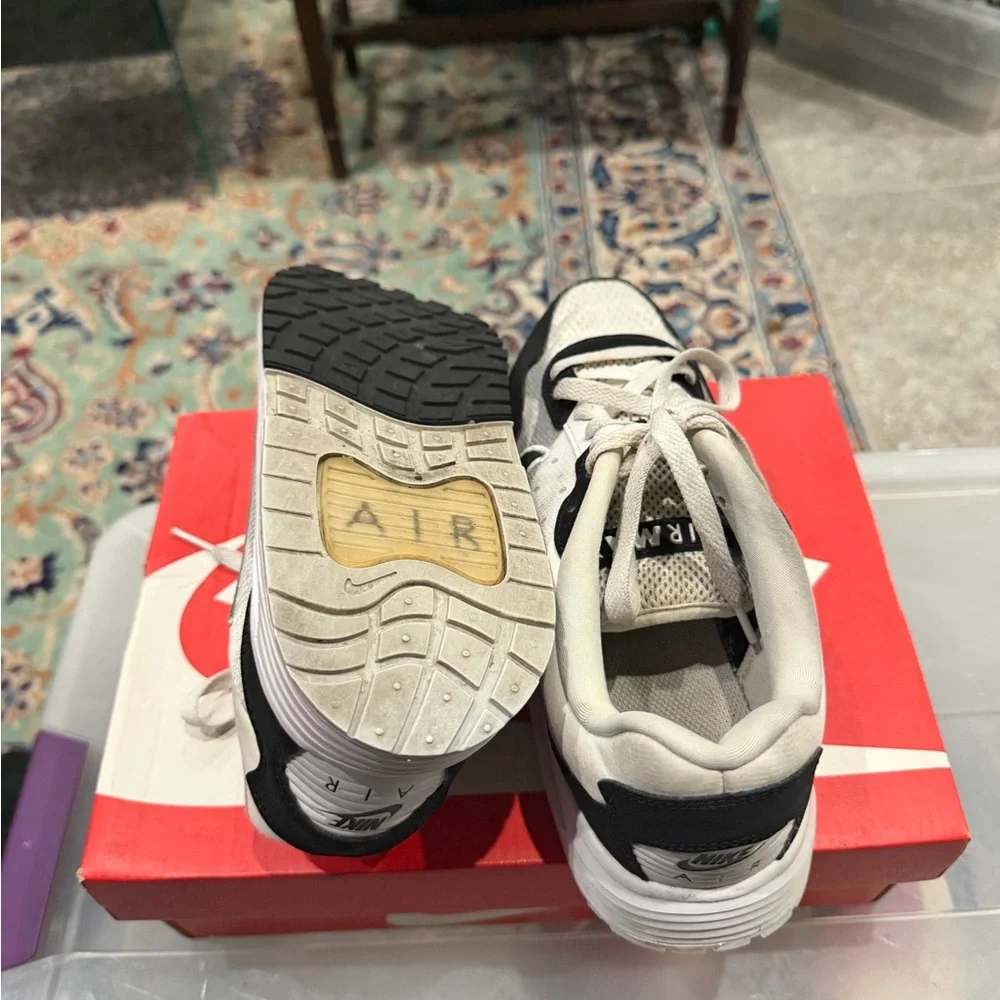 Nike Kids' Black‎ and White Mesh Sneakers